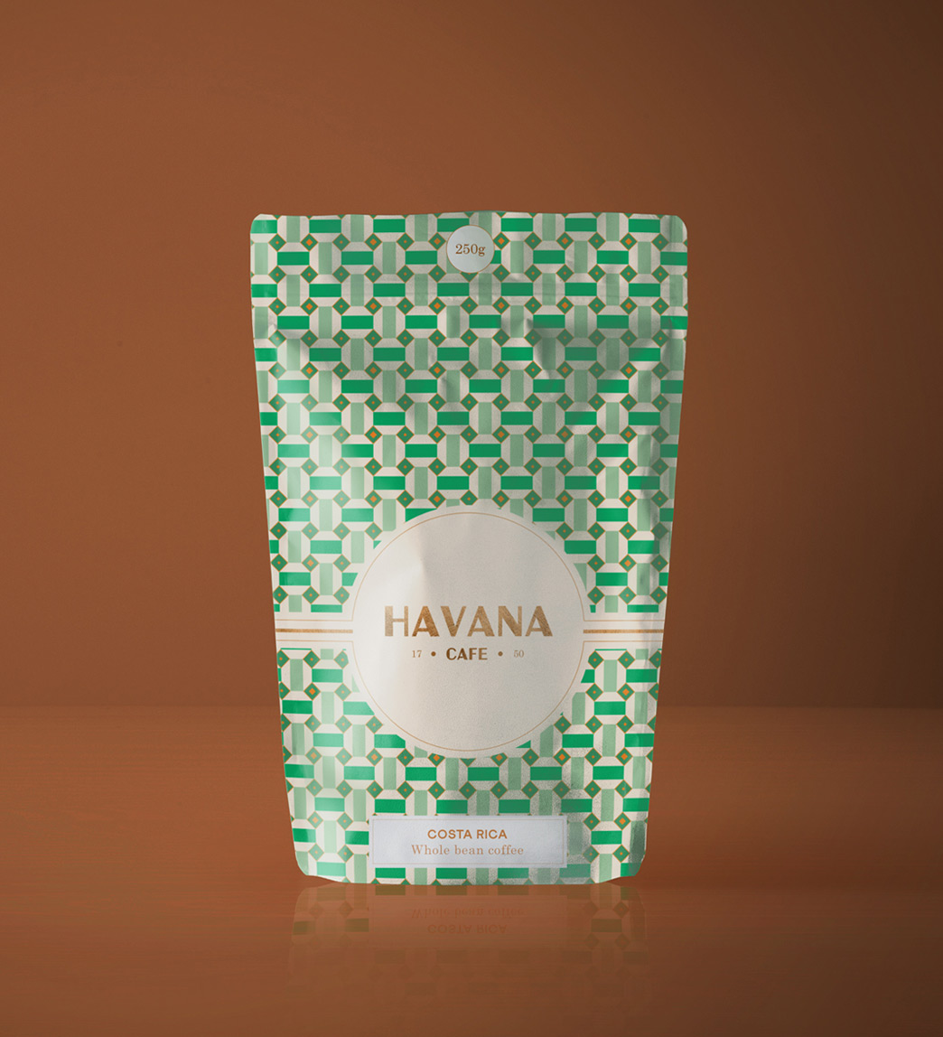 Projet Havana Café - Gamme de packaging de café